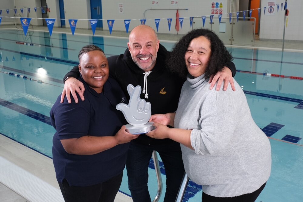 Jason Mohammad honours the Black Swimming Association with National Lottery Award